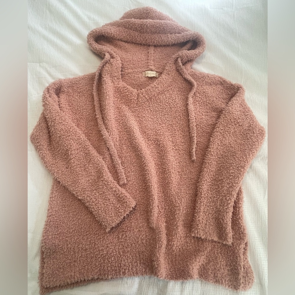 Altar’d State Blush Sweater with Hoodie-SZ Small
